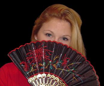 Girl with Fan