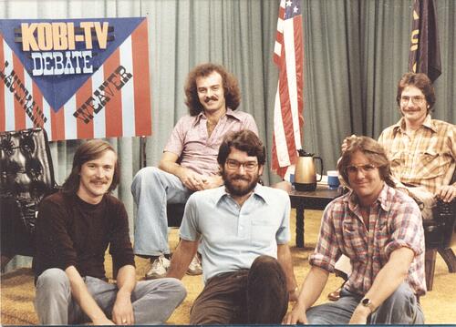 Tim at his first TV job, KOBI-TV