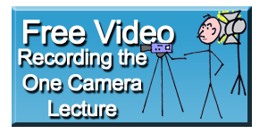 Recording the one camera lecture