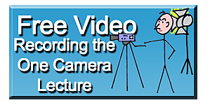 Recording the One Camera Lecture